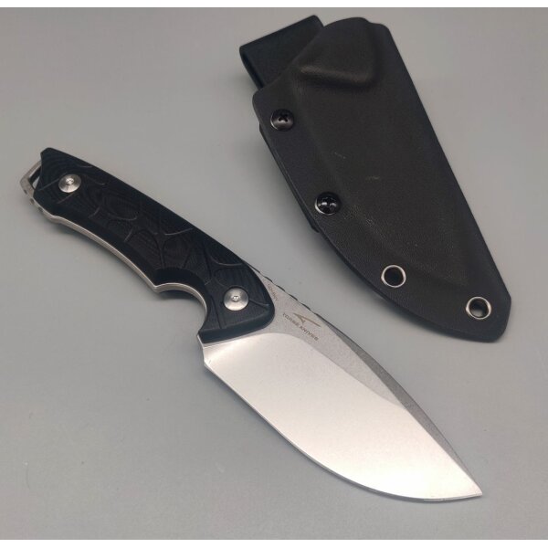 QSP Knife Tiny TOT Fixed Blade QS169-A1 G10 Black