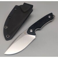 QSP Knife Tiny TOT Fixed Blade QS169-A1 G10 Black