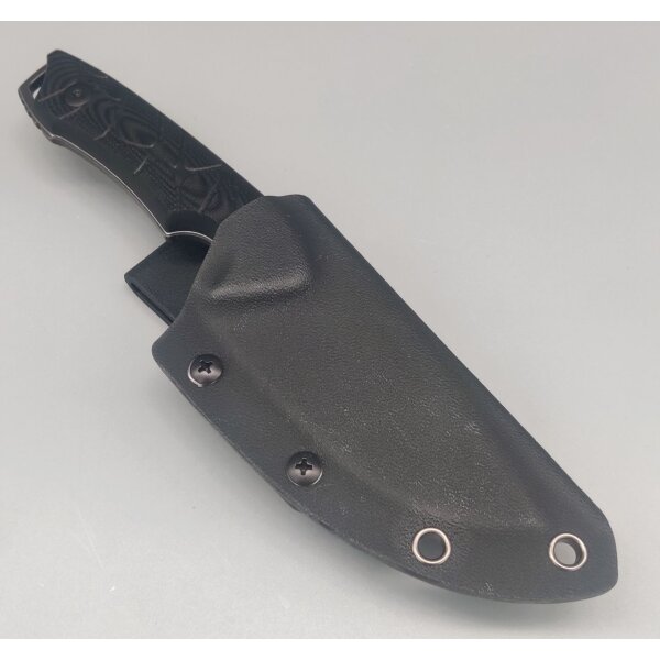 QSP Knife Tiny TOT Fixed Blade QS169-A2 G10 Black