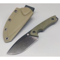 QSP Knife Tiny TOT Fixed Blade QS169-B2 G10 OD Green