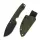 QSP Knife Tiny TOT Fixed Blade QS169-B2 G10 OD Green