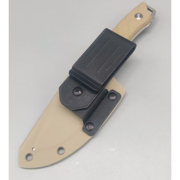 QSP Knife Tiny TOT Fixed Blade QS169-C1 G10 Sand