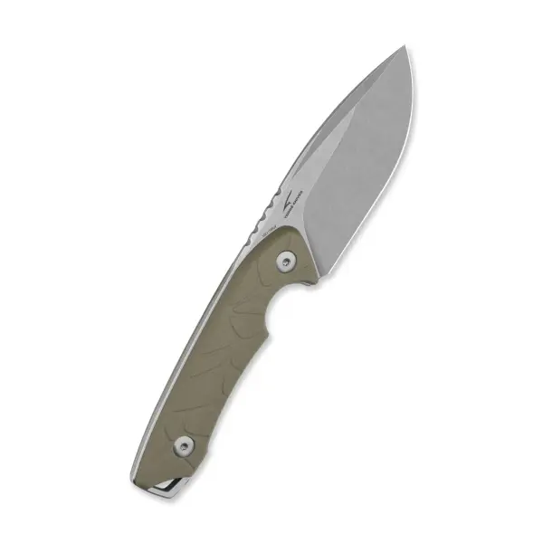 QSP Knife Tiny TOT Fixed Blade QS169-C1 G10 Sand