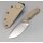 QSP Knife Tiny TOT Fixed Blade QS169-C1 G10 Sand
