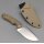 QSP Knife Tiny TOT Fixed Blade QS169-C1 G10 Sand