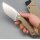 QSP Knife Tiny TOT Fixed Blade QS169-C1 G10 Sand