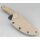 QSP Knife Tiny TOT Fixed Blade QS169-C1 G10 Sand