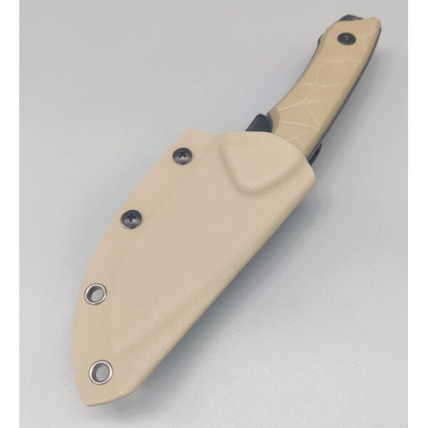 QSP Knife Tiny TOT Fixed Blade QS169-C2 G10 Sand