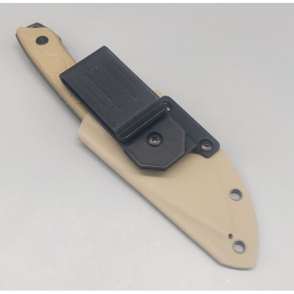 QSP Knife Tiny TOT Fixed Blade QS169-C2 G10 Sand