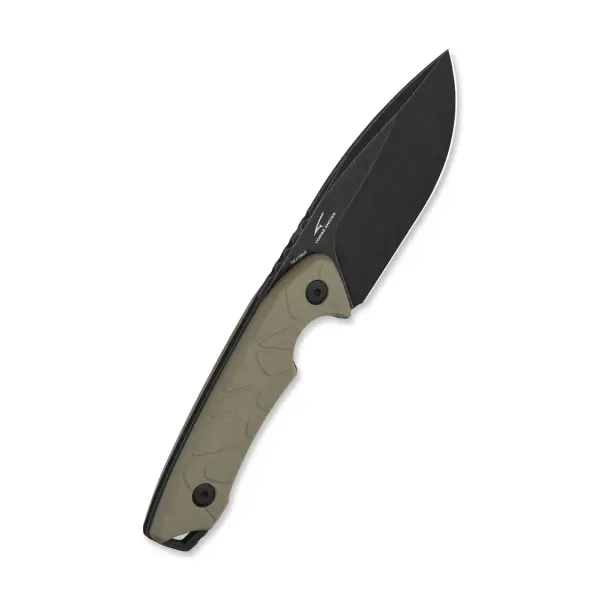 QSP Knife Tiny TOT Fixed Blade QS169-C2 G10 Sand