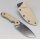 QSP Knife Tiny TOT Fixed Blade QS169-C2 G10 Sand