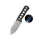 QSP Knife Canary Neck Knife QS141-L Laminat Damast Kohlefaser Glow in the Dark
