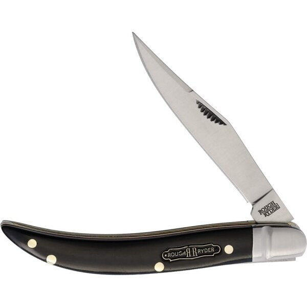 Rough Ryder Black Reserve Bearhead Taschenmesser Toothpick Black Bone Sammlerbox