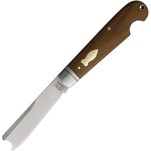 Rough Ryder Reserve One Arm Razor D2 Slipjoint Tan Micarta