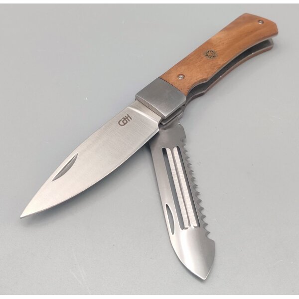 Herbertz CJH Outdoor Kochmesser mit Schäler Klinge Fischschupper