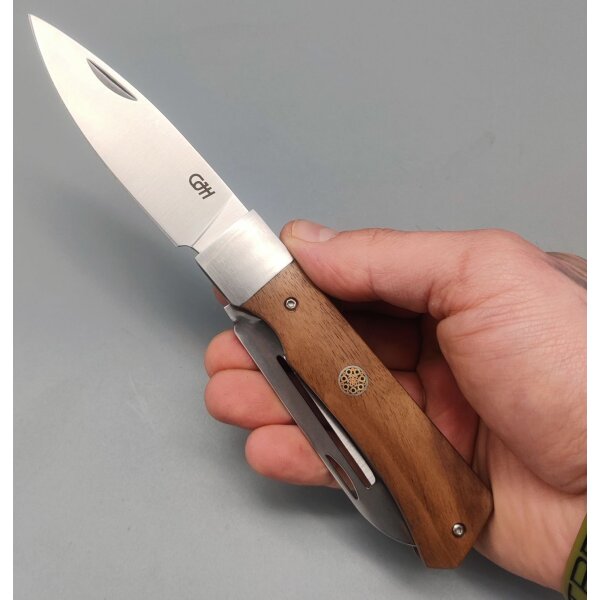 Herbertz CJH Outdoor Kochmesser mit Schäler Klinge Fischschupper