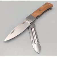 Herbertz CJH Outdoor Kochmesser mit Schäler Klinge...