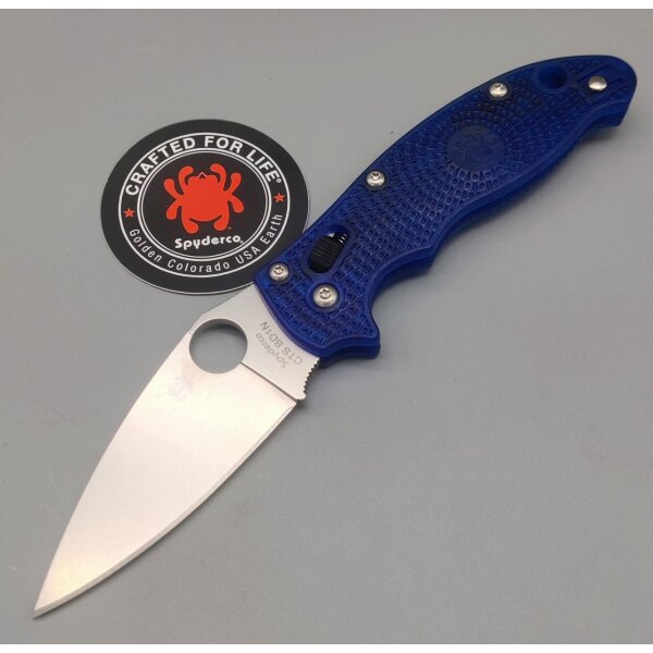 Spyderco C101PBL2 Manix 2 FRCP Translucent Blue Blau CTS-BD1 Ball Bearing Lock Made in USA