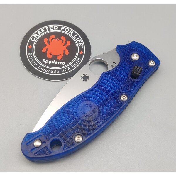 Spyderco C101PBL2 Manix 2 FRCP Translucent Blue Blau CTS-BD1 Ball Bearing Lock Made in USA