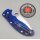Spyderco C101PBL2 Manix 2 FRCP Translucent Blue Blau CTS-BD1 Ball Bearing Lock Made in USA