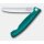 Victorinox faltb. Gemüsemesser Wellenschliff Brotzeitmesser Brötchenmesser Picknickmesser grün petrol green