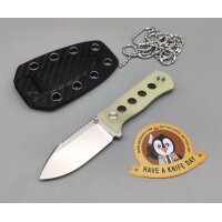 QSP Knife Canary Neck Knife QS141-K1 14C28N Stahl Resin...