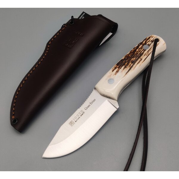 Joker Gran Erizo Jagdmesser MoVa Stahl Hirschhorngriff