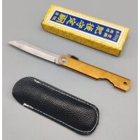 Joker Shape Friction Folder Damast Stahl Messinggriff