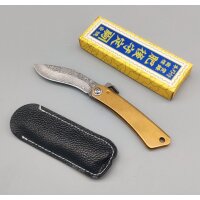 Joker JKR Kukri Friction Folder Damast Stahl Messinggriff
