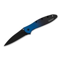 Kershaw Leek Aluminum Blue Black Gradient Black Blade...