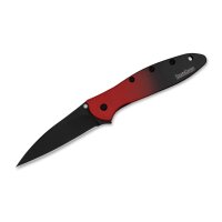 Kershaw Leek Aluminum Red Black Gradient Black Blade...