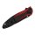 Kershaw Leek Aluminum Red Black Gradient Black Blade Taschenmesser Magnacut AO Assisted Opener rot