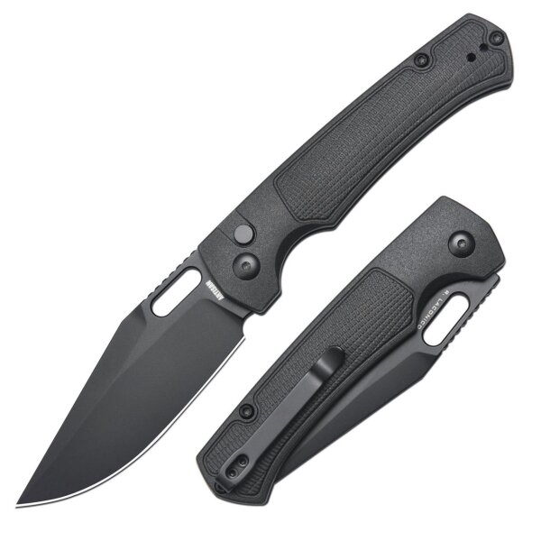 Artisan Revel Taschenmesser all black schwarz AR-RPM9 Stahl Griff FRN