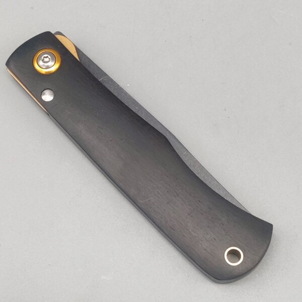 Böker Plus Rusticus Medium All Black Taschenmesser 420 Stahl Ebenholz 01BP0042