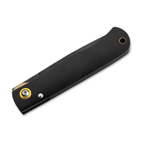 Böker Plus Rusticus Medium All Black Taschenmesser 420 Stahl Ebenholz 01BP0042