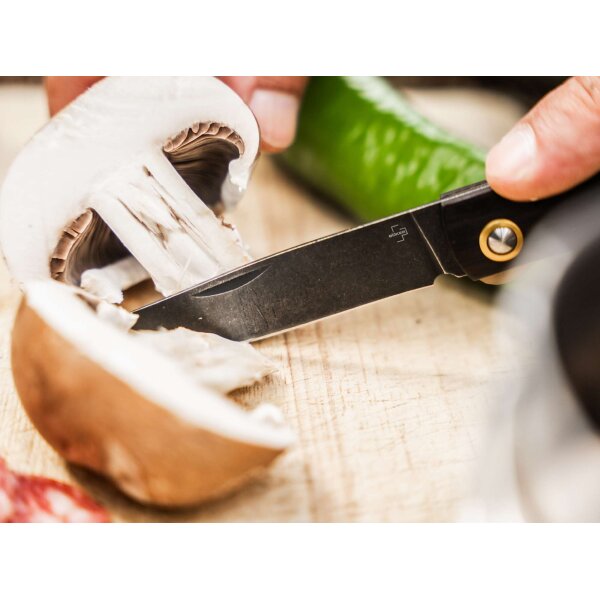 Böker Plus Rusticus Medium All Black Taschenmesser 420 Stahl Ebenholz 01BP0042