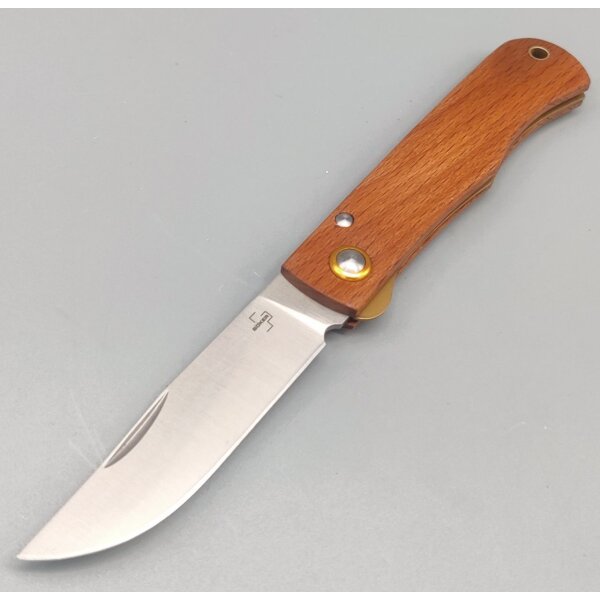 Böker Plus Rusticus Medium Taschenmesser 420 Stahl Buchenholz 01BP0041
