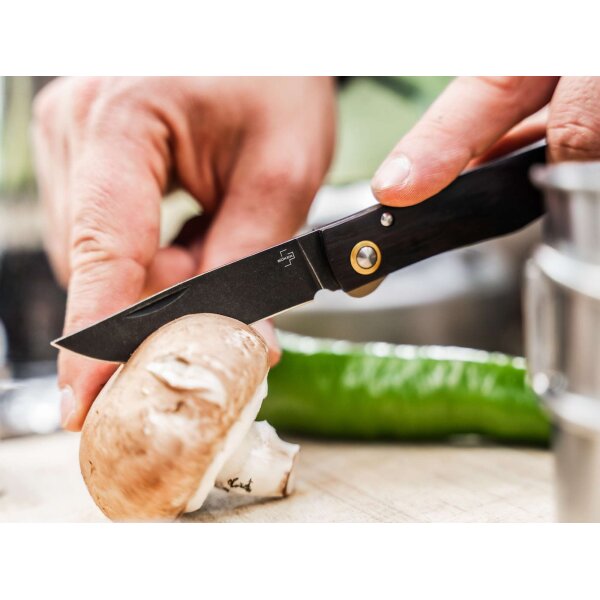 Böker Plus Rusticus All Black Taschenmesser 420 Stahl Ebenholz 01BP0040