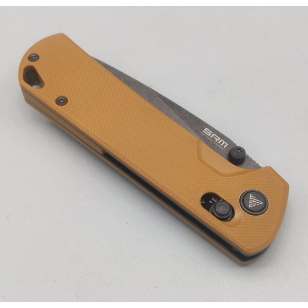 SRM Knives 168L-GW2 Ambi Lock Folder Brown