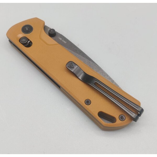 SRM Knives 168L-GW2 Ambi Lock Folder Brown