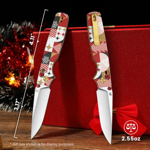 Kizer Original 2 Clutch Lock 14C28N Stahl G10 Christmas Edition
