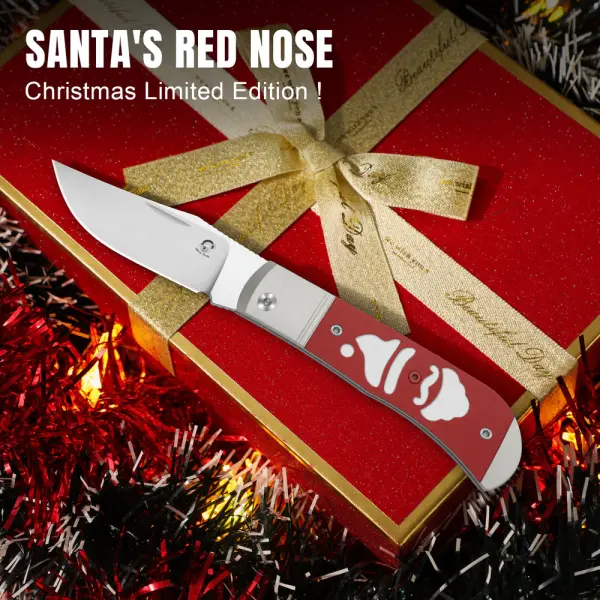Kizer Trestle Slipjoint 14C28N Stahl Aluminium/ G10 Christmas Edition