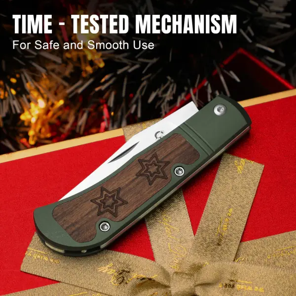 Kizer Trestle Slipjoint S45VN Stahl Aluminium/ Mkuruti Christmas Edition