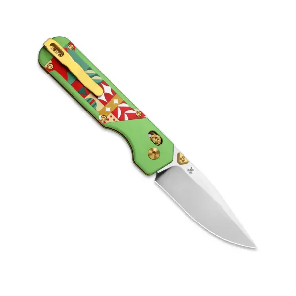 Kizer Militaw Frontflipper S45VN Stahl Aluminium G10 Christmas Edition