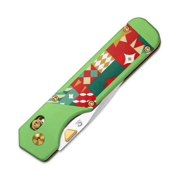 Kizer Militaw Frontflipper S45VN Stahl Aluminium G10 Christmas Edition