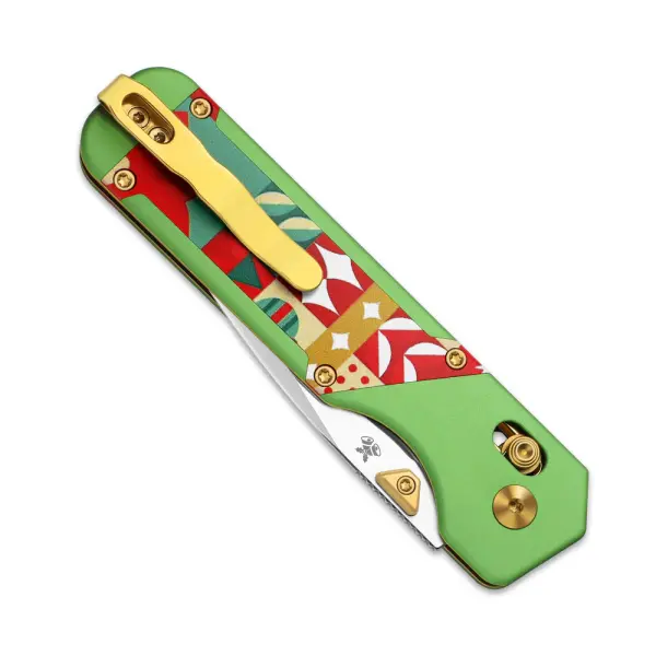 Kizer Militaw Frontflipper S45VN Stahl Aluminium G10 Christmas Edition