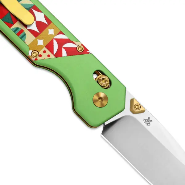 Kizer Militaw Frontflipper S45VN Stahl Aluminium G10 Christmas Edition