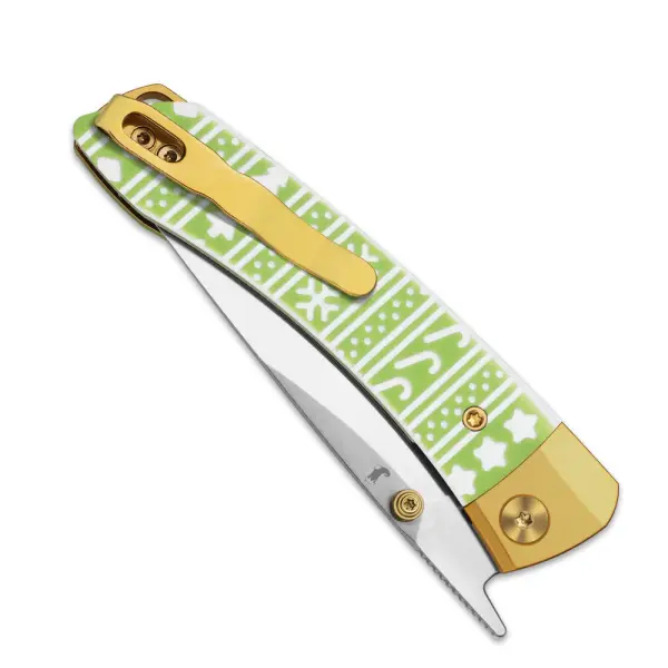 Kizer Mini MoMo S45VN Stahl Aluminium & G10 Christmas Edition
