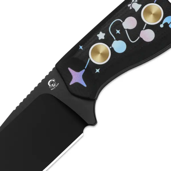 Kizer Beaver Fixed Blade EDC D2 Stahl G10 Christmas Edition