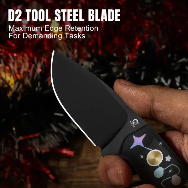 Kizer Beaver Fixed Blade EDC D2 Stahl G10 Christmas Edition